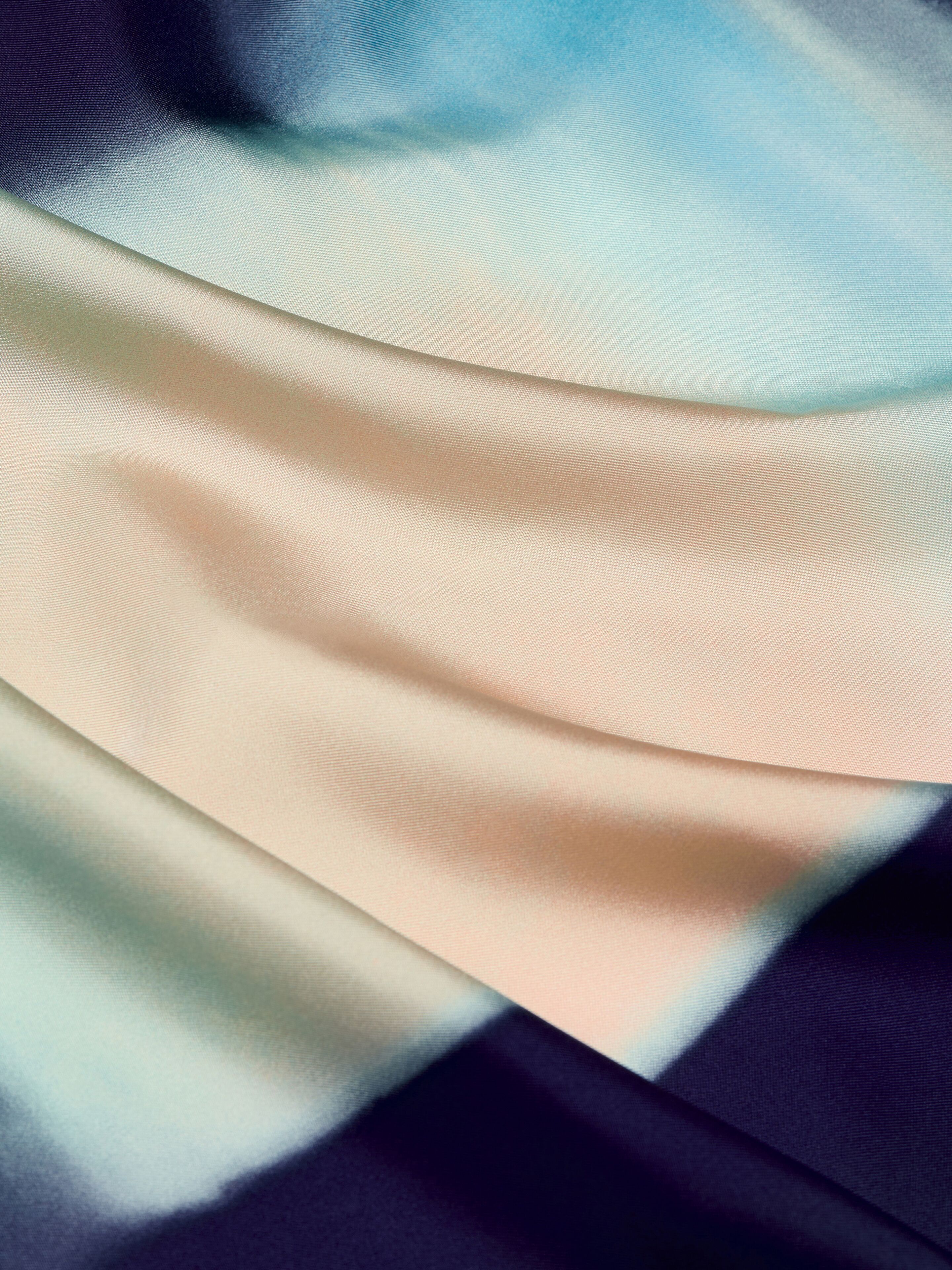 Square in silk with Afternoon Light print